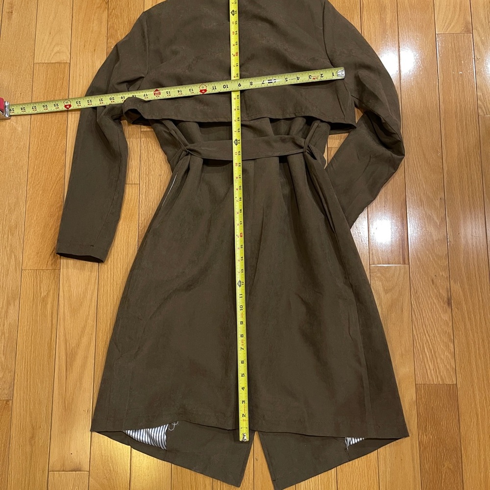 Trench/Raincoat Size S; Brown; fully lined; lightweight; SHEIN Brand; never worn